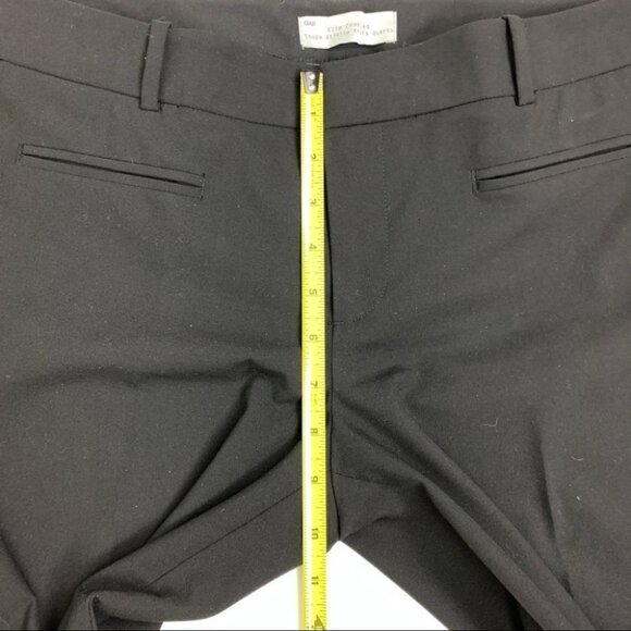 Gap Slim Cropped Ladies Black Pants size 8R - Picture 6 of 9